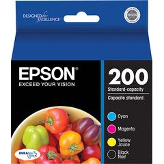 Epson DURABrite 200 Ink Jet Cartridge Combo Pack T200120-BCS - Cyan/Magenta/Yellow/Black