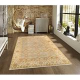 White 108 x 0.1 in Indoor Area Rug - Pasargad Sahara Geometric Hand-Knotted Wool Red/Ivory Area Rug Wool | 108 W x 0.1 D in | Wayfair SA-6138 9X12