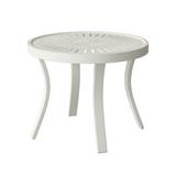 Tropitone La'Stratta Metal Outdoor Coffee Table Metal in White | 16 H x 20 W x 20 D in | Wayfair 9382SL_SHL