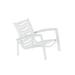 Tropitone South Beach EZ Span™ Patio Chair in Gray/White/Brown | 22.5 H x 26.5 W x 28.5 D in | Wayfair 230513WV_SNO_SNO