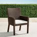 Palermo Bar and Dining Cushion - Backed Bar Stool, Solid, Snow with Logic Bone Piping, Standard - Frontgate