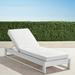 Palermo Chaise Lounge with Cushions in White Finish - Snow with Logic Bone Piping, Standard - Frontgate