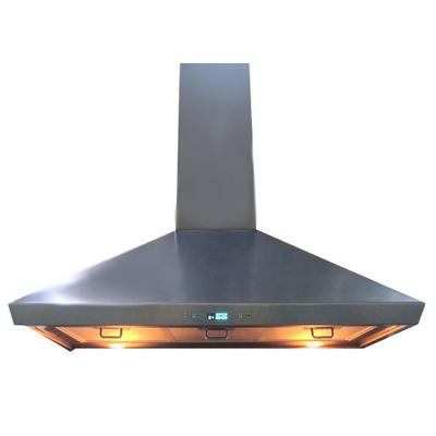 Cavaliere-Euro 36" W Wall Mounted Range Hood With Touch Sensitive LED (SV218F-36) - Stainless Steel