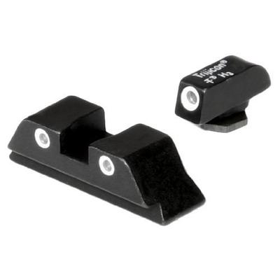 Glock High Rear 3 Dot Front And Rear Night Sight Set