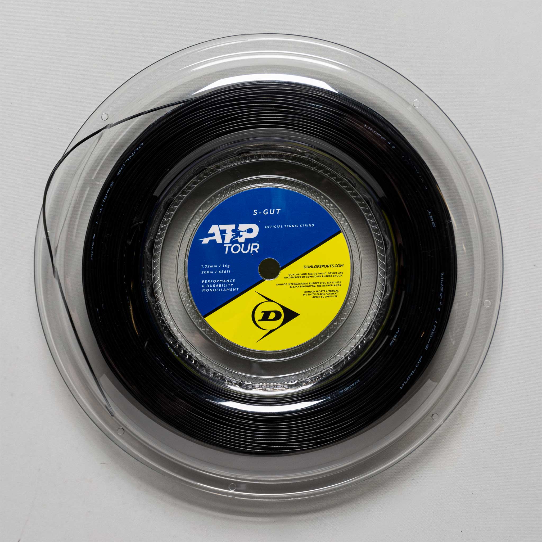 Dunlop S-Gut 16 660' Reel Tennis String Reels Black