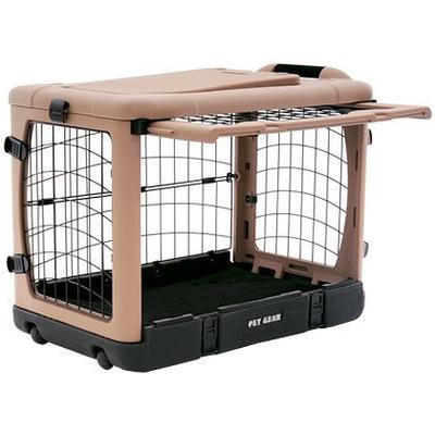 The Other Door Steel Dog Crate - Tan - Large