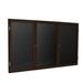 Ghent Enclosed Cabinet Letter Board Wood/Felt in Brown | 48 H x 96 W x 2.25 D in | Wayfair PN34896B-BK