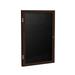 Ghent 1 Door Enclosed Letter Board Felt/Metal in White/Brown | 36 H x 36 W x 2.25 D in | Wayfair PN13636B-BK