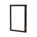 Ghent 1 Door Enclosed Porcelain Magnetic Whiteboard w/ Wood Frame Porcelain/Wood/Steel in White/Brown | 36 H x 36 W x 2.25 D in | Wayfair