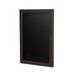 Ghent 1 Door Enclosed Letter Board w/ Satin Aluminum Frame Felt/Metal in White | 24 H x 2.25 D in | Wayfair PB12418B-BK