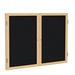 Ghent 2 Door Enclosed Bulletin Board Wood/Fabric in Brown | 48 H x 60 W x 2.25 D in | Wayfair PW24860F-95