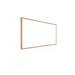 Ghent Wall Mounted Whiteboard Wood in Brown/White | 18 H x 0.75 D in | Wayfair M2W-18-1