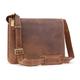 VISCONTI - Leather Messenger Shoulder Bag for Men - Medium/Large 13 to 14 inch Laptop Bag - Work Bag for A4 Notebooks - 18548 HARVARD - Oil Tan