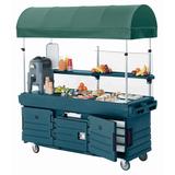 Cambro CamKiosk Vending Cart With Canopy And 6 Pan Well (KVC856C192) - Granite Green screenshot. Refrigerators directory of Appliances.