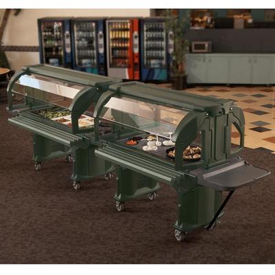 Cambro 6' Versa Food And Salad Bar With Heavy Duty Casters (VBRHD6519) - Green