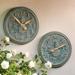 Classic Pineapple Clock and Thermometer - Clock, Verdigris Clock - Frontgate