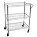 Oceanstar Design Heavy Duty All Purpose Utility Cart Metal in Gray | 36.6 H x 32.5 W x 18.5 D in | Wayfair AUC1460