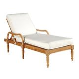 Ceylon Teak Chaise Lounge with 1 Cushion - Ballard Designs - Ballard Designs