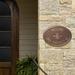 Designer Oval Wall Address Plaque - Bronze/Gold Plaque with Medallion, Estate, 2 Lines - Frontgate