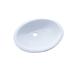 TOTO Rendezvous® Vitreous China Oval Undermount Bathroom Sink w/ Overflow, Cotton | 7.375 H x 19.25 W x 16.25 D in | Wayfair LT579G#01