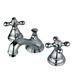 Kingston Brass Royale Widespread Bathroom Faucet w/ Brass Pop-Up Drain in Gray | 3.38 H in | Wayfair KS5561AX