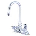 Kingston Brass Vintage Wall Mounted Clawfoot Tub Faucet w/ Diverter, Ceramic in Gray | 9.5 H in | Wayfair ABT200-8