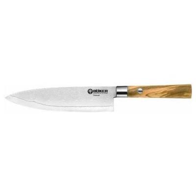 Boker Damascus Olive Wood Carving Knife
