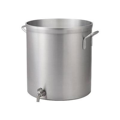 Vollrath 80-qt Stock Pot with Faucet - Heavy-Duty, Natural-Finish Aluminum