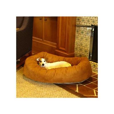 52 Rust Suede Bagel Dog Bed By Majestic Pet Products