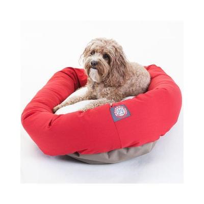 Majestic Pet Bagel-style Red 32-inch Dog Bed