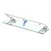 Gatco Glass Taborets Wall, 8mm Tempered Floating Shelf Glass in Gray | 3.38 H x 21 W x 5.25 D in | Wayfair 1438C