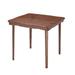 Stakmore Company, Inc. 32" Solid Wood Square Portable Folding Table Wood in Brown | 29.5 H x 32 W x 32 D in | Wayfair SKM1016CH