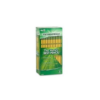 Ticonderoga Woodcase Pencil - #2 Pencil Grade - Black Lead - Yellow Barrel - 96 / Pack