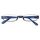 I NEED YOU ANNA New stilvolle qualitativ hochwertige Lesebrille in Blau +1 Dioptrien für Damen & Herren - Leichtes, modernes Design inklusive Hartschalen-Etui – Nylorhalbbrille mit Acetatbügel