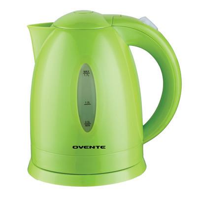 Ovente 1.7L Cordless Electric Kettle With Non-Slip 360-Degree Swivel Power Base (KP72G) - Green