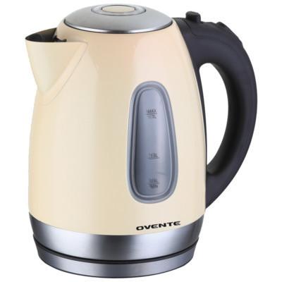 Ovente 1.7L Cord-Free Stainless Steel Electric Kettle (KS96BG) - Beige