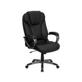 Flash Furniture High-Back Executive Office Chair with Arms, Black Leather screenshot. Chairs directory of Office Furniture.