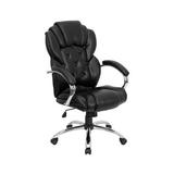 Transitional Leather Executive Office Chair, Black screenshot. Chairs directory of Office Furniture.