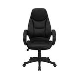Contemporary Leather High-Back Office Chair, Black screenshot. Chairs directory of Office Furniture.