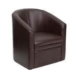 Leather Guest and Reception Chair, Brown screenshot. Chairs directory of Office Furniture.