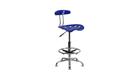 Flash Furniture Adjustable Height Drafting Stool with Tractor Seat, Nautical Blue