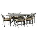 Amalfi 7-Piece 72" Oval Dining Set with 6 Cushions - Ballard Designs - Ballard Designs