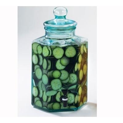 Cal-Mil Octagonal 2 Gal. Infusion Dispenser With Spigot (1745) - Glass