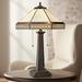 Stone Tiffany Style Bronze 2-Light Table Lamp