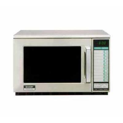 Sharp 2100 W Heavy Duty Commercial Microwave Oven (R25JTF) - Stainless Steel