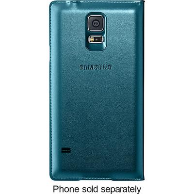 Samsung S-View Flip Cover for Samsung Galaxy S 5 Cell Phones - Green