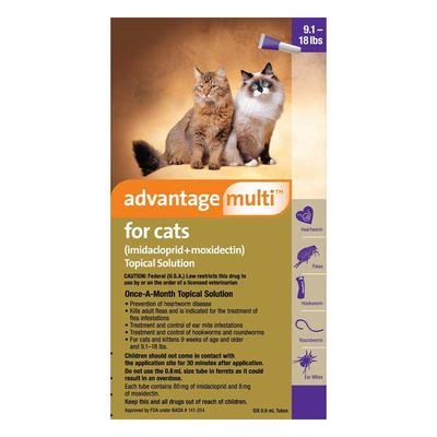 Advantage Multi for Cats Over 10lbs (Purple) 3 Doses