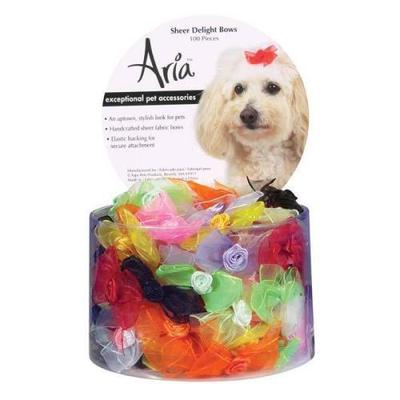 Aria Sheer Delight Bows Canister 100/Pcs