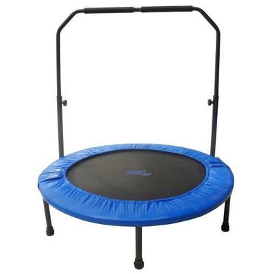 Upper Bounce 48 inch Mini Indoor/ Outdoor Foldable Trampoline with Adjustable Handrail