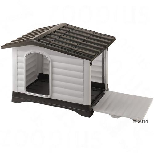 B88xT72xH65cm Ferplast Kunststoffhundehütte Dogvilla 90